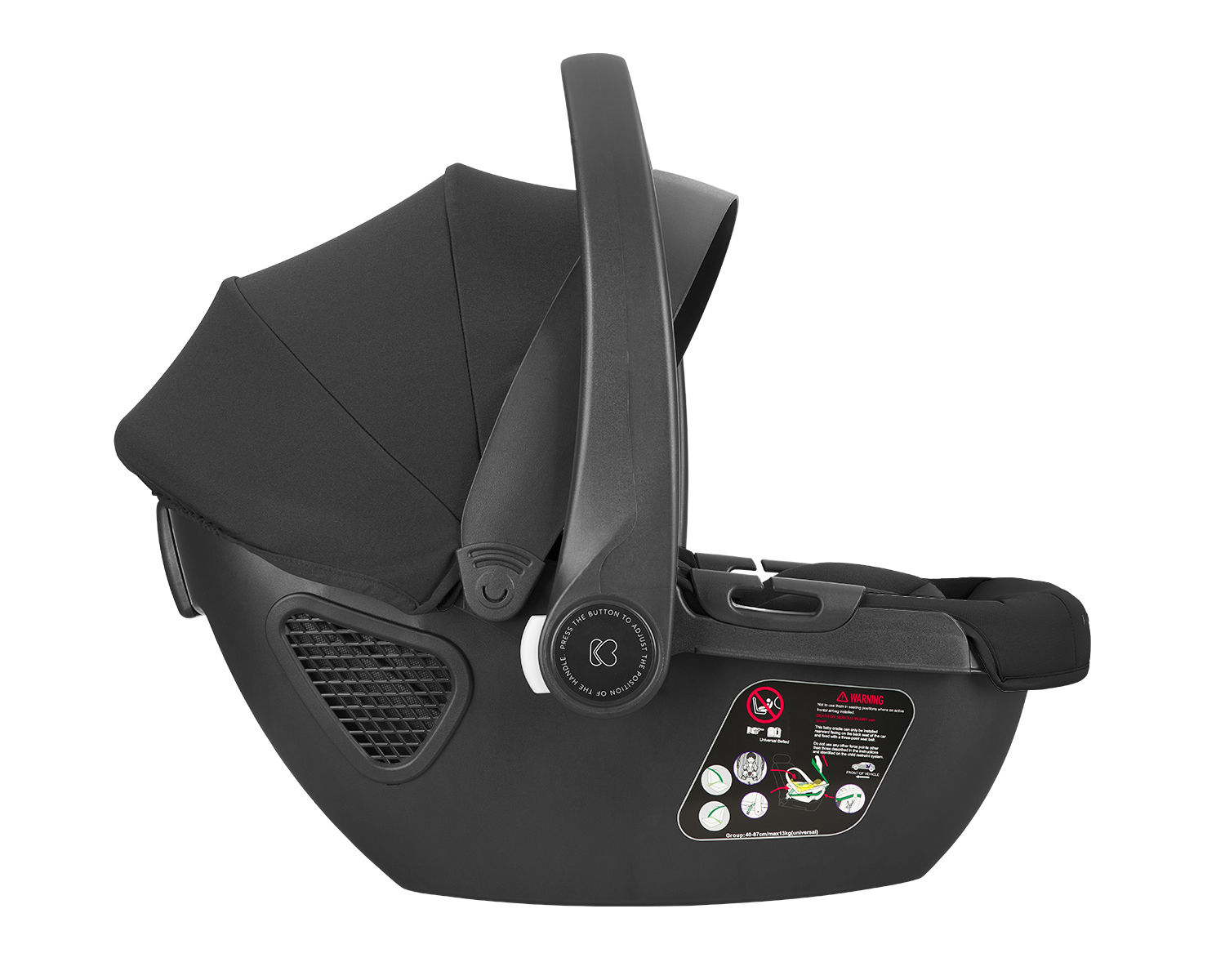 Carrito de bebé 3en1 con capazo Mia Negro