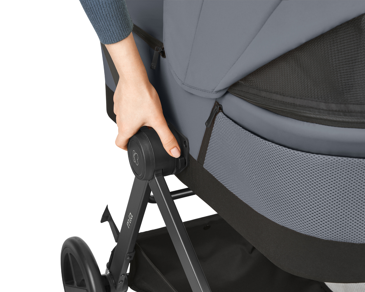 Carrito de bebé 3en1 con capazo Mia Gris