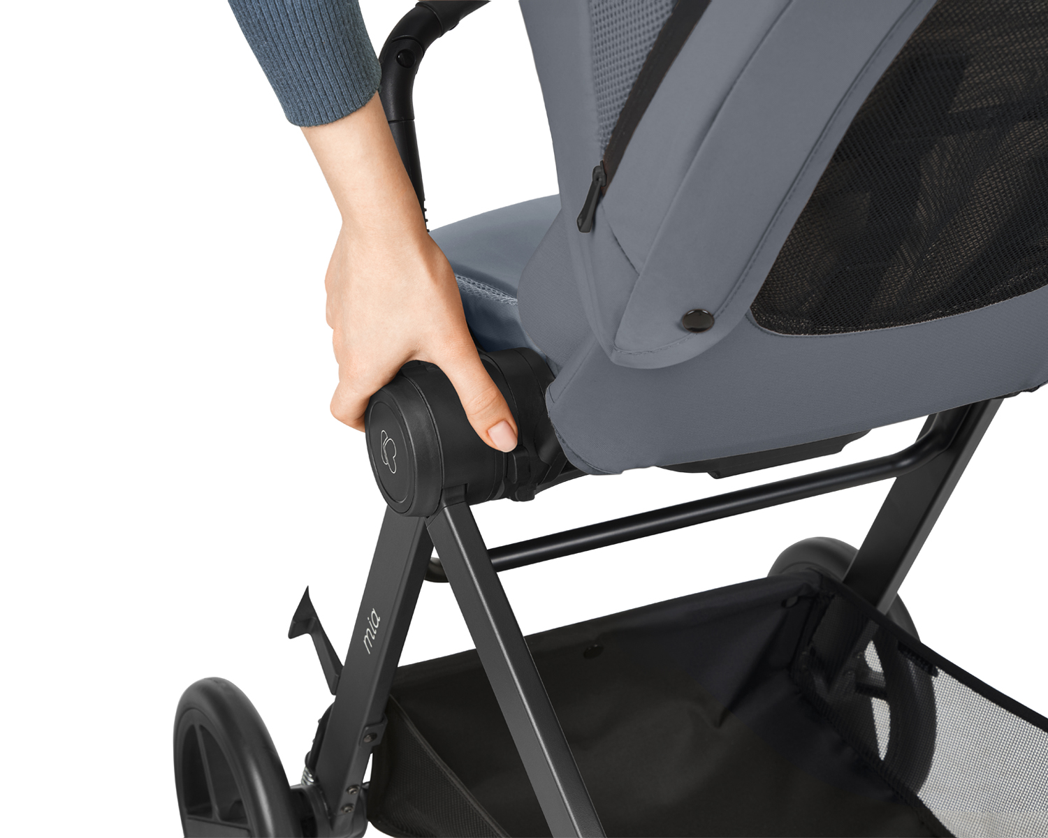 Carrito de bebé 3en1 con capazo Mia Gris