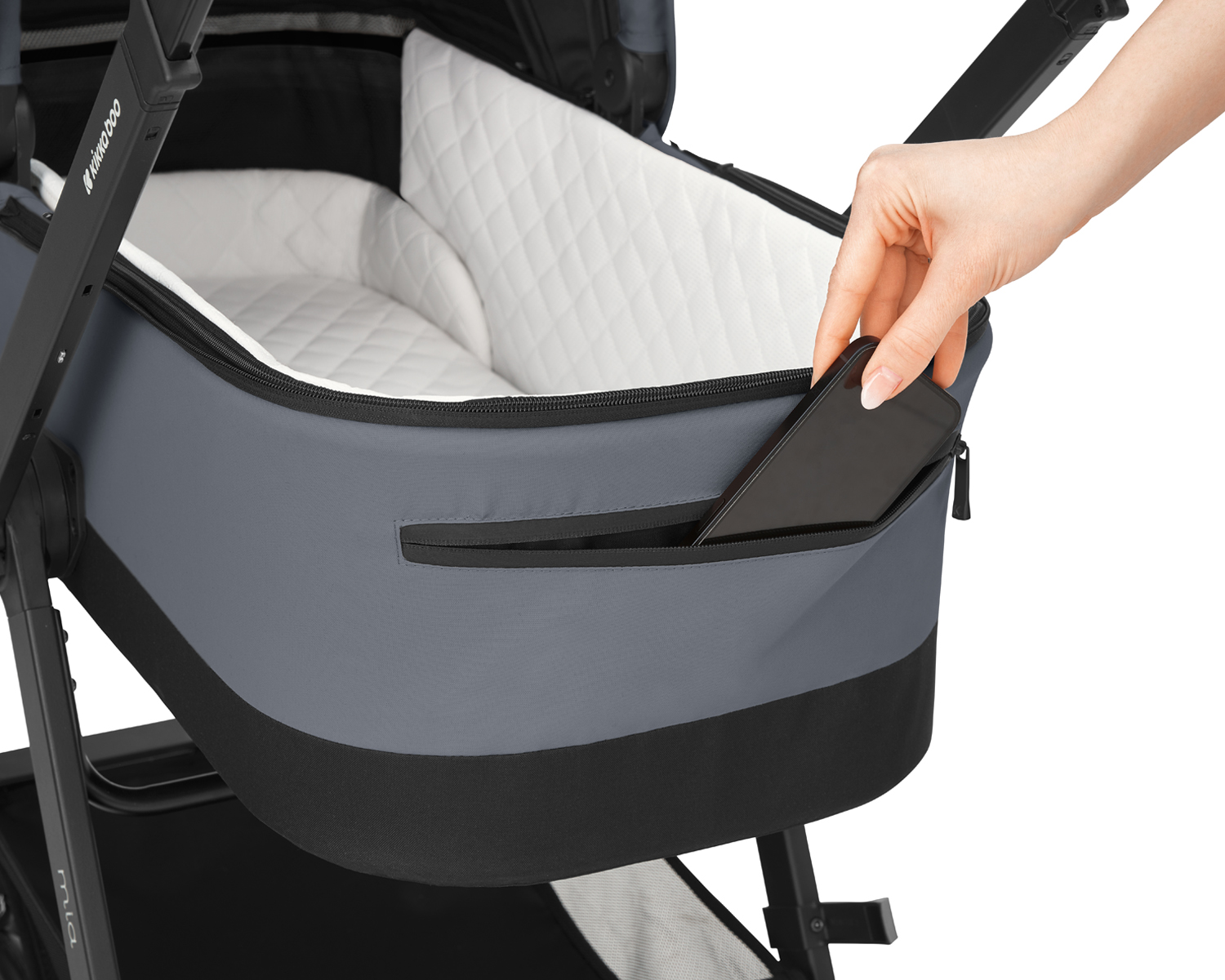 Carrito de bebé 3en1 con capazo Mia Gris