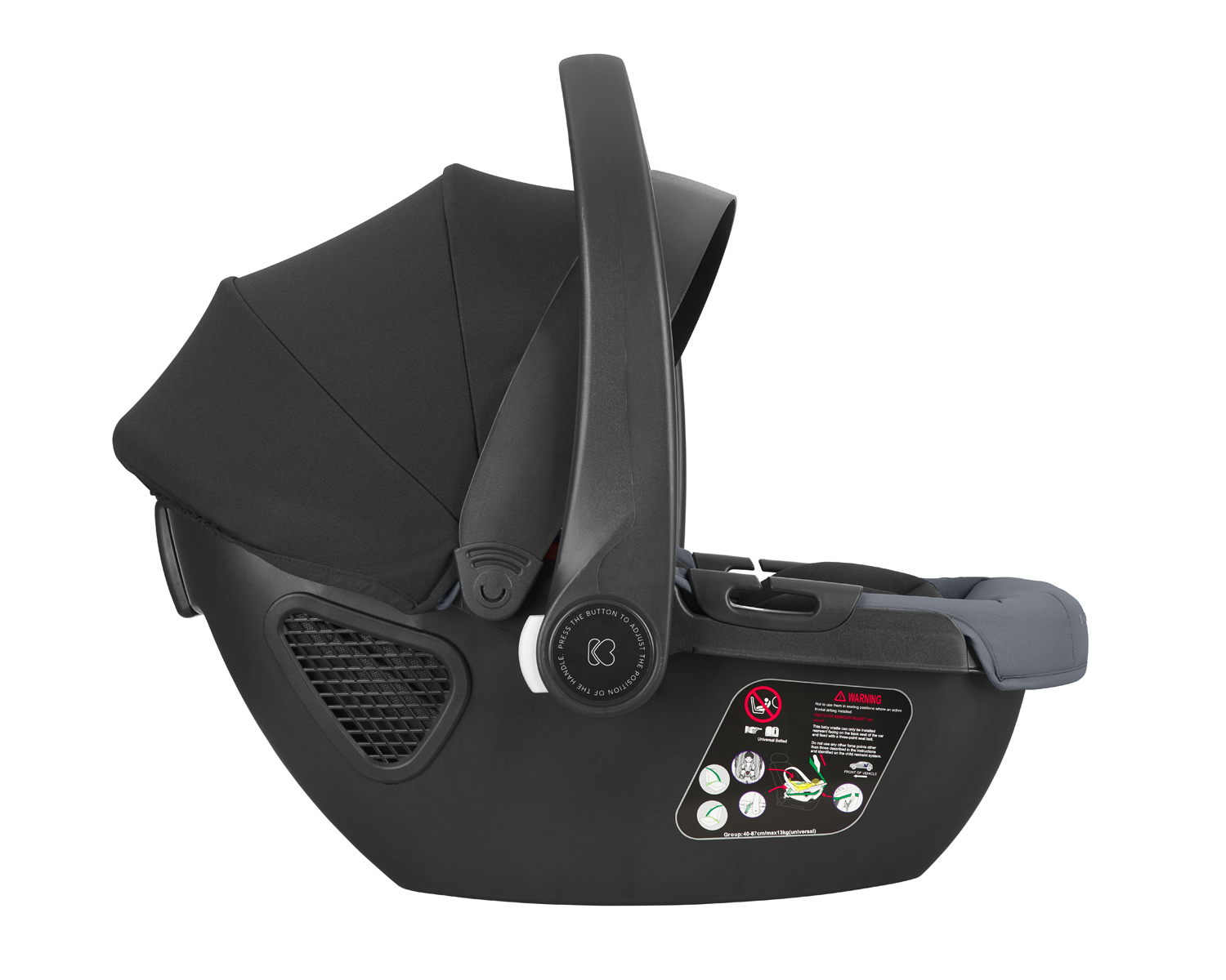 Carrito de bebé 3en1 con capazo Mia Gris