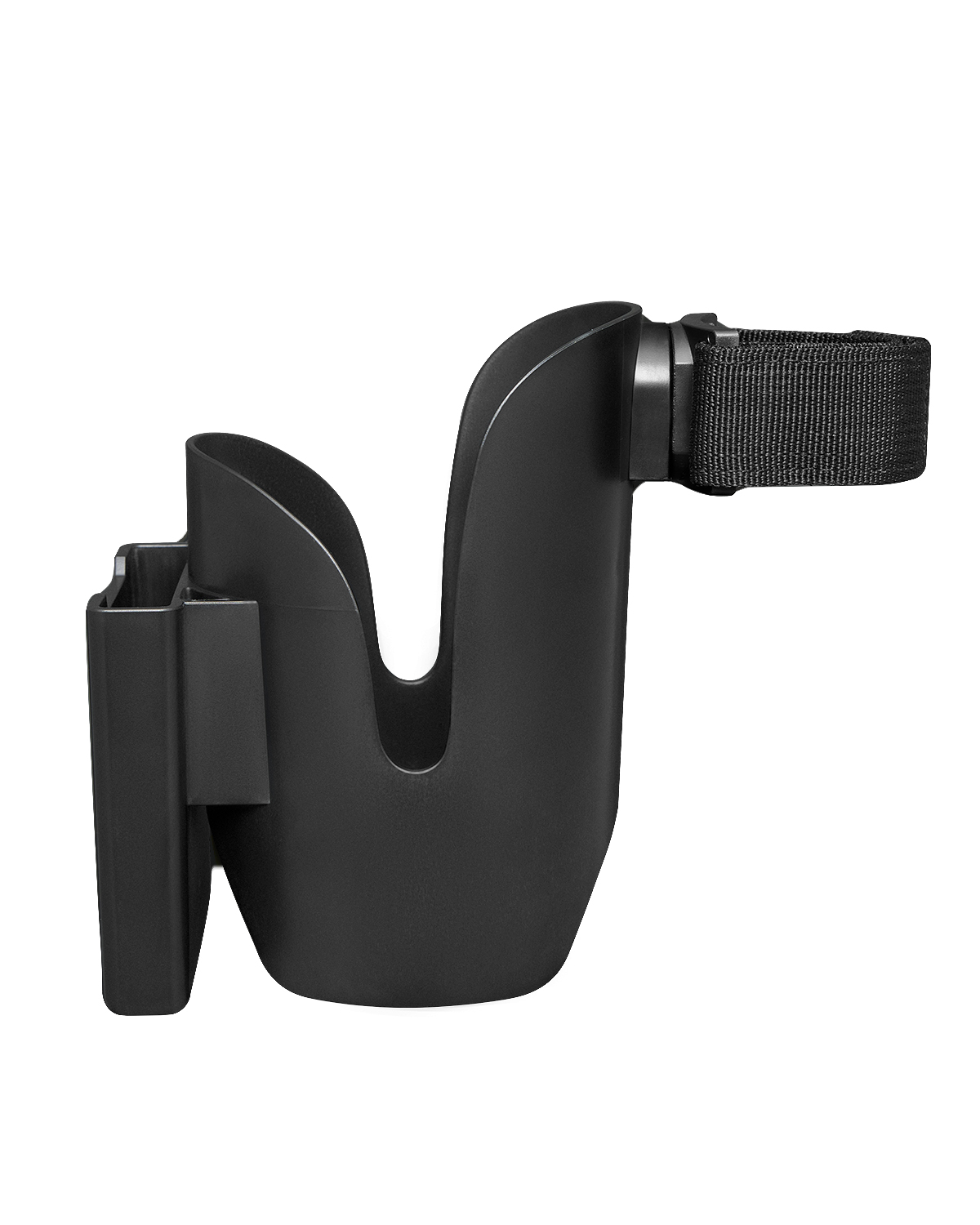 Portavasos/porta botellas con bolsillo para teléfono