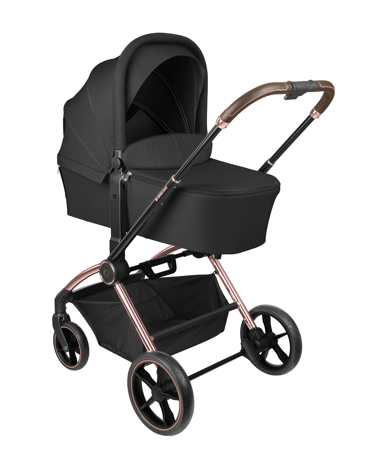 Carrito de bebé 2en1 con capazo Kara Negro