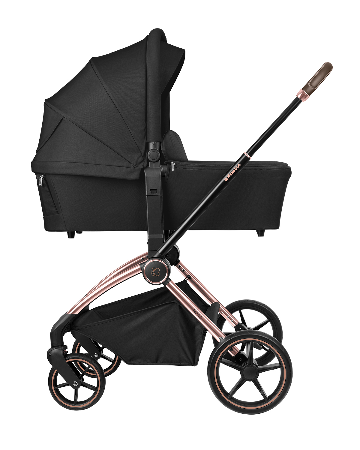 Carrito de bebé 2en1 con capazo Kara Negro