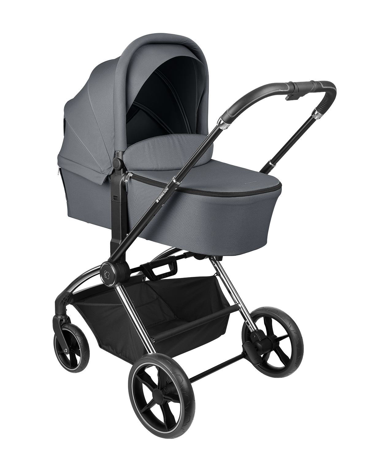 Carrito de bebé 2en1 con capazo Kara Gris