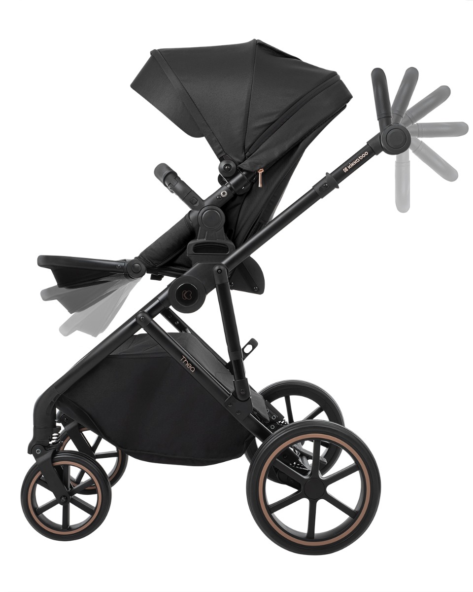Carrito de bebé 2en1 con capazo Thea Negro 2024