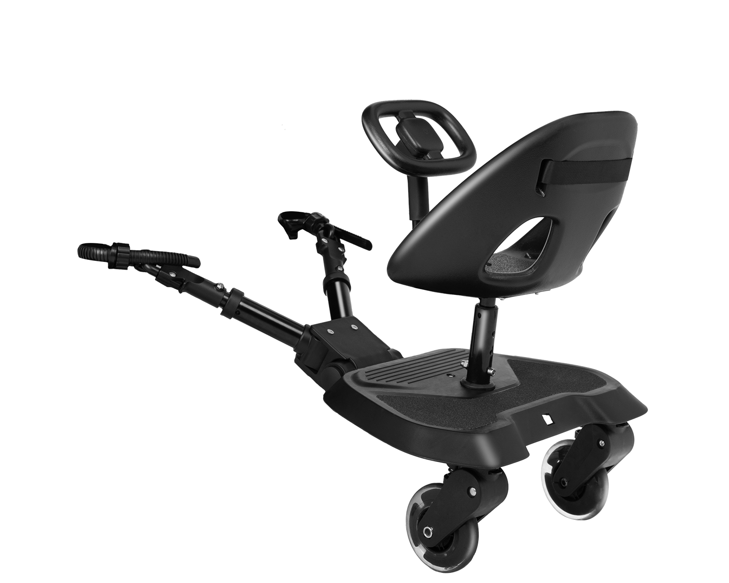 Patinete universal para cochecito con asiento Ally XL Negro