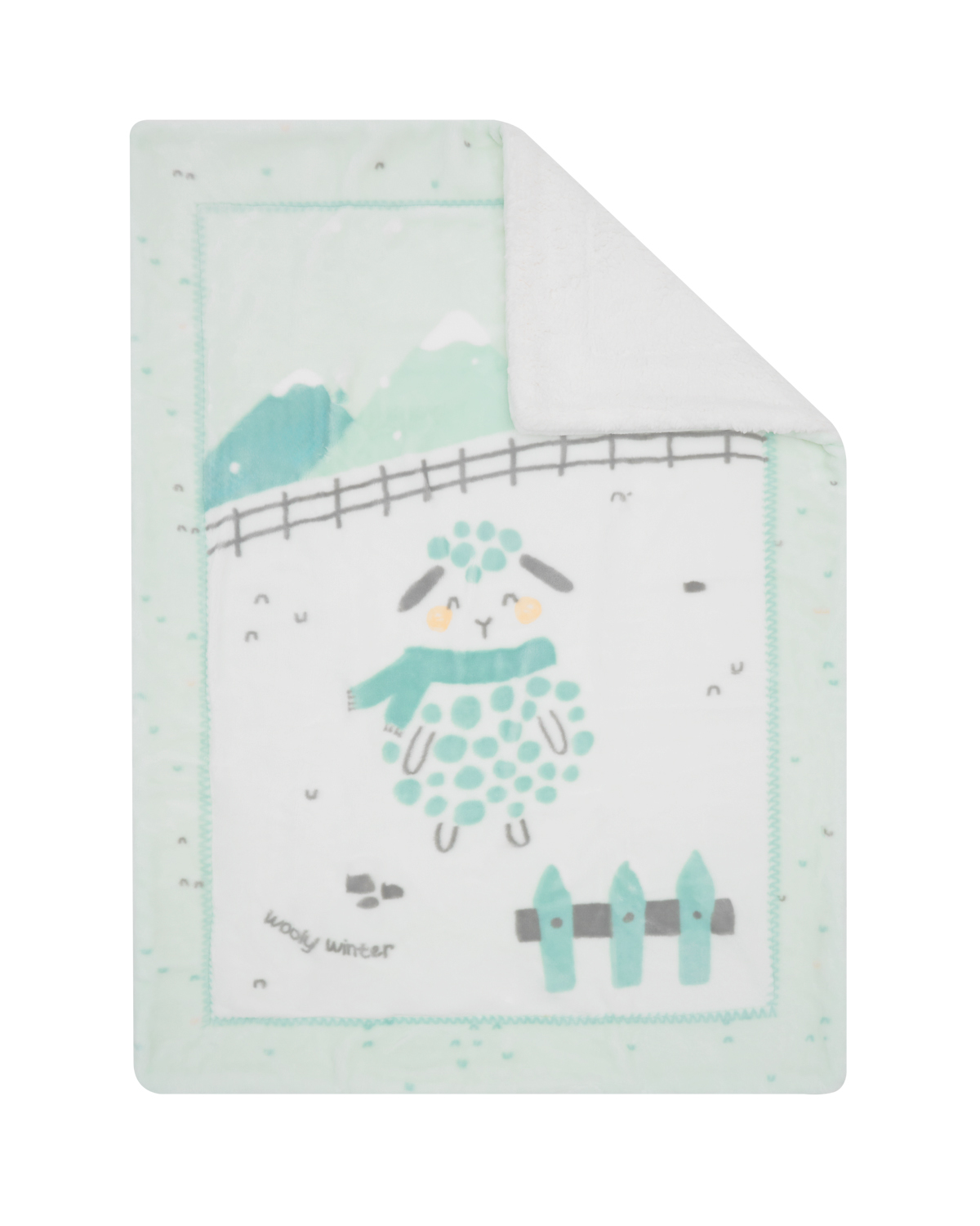 Manta de sherpa supersuave para bebé 110/140 cm Sleepy Sheep