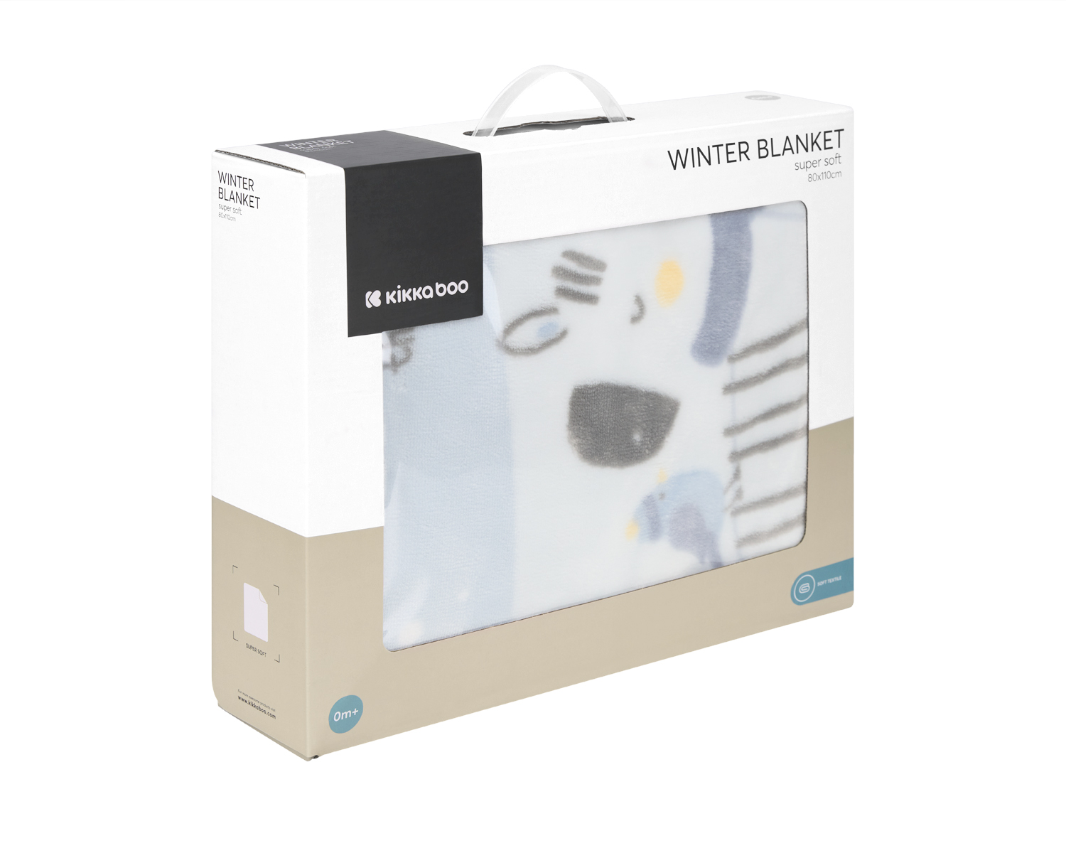 Manta de bebé super suave 80/110 cm Stripy Friends