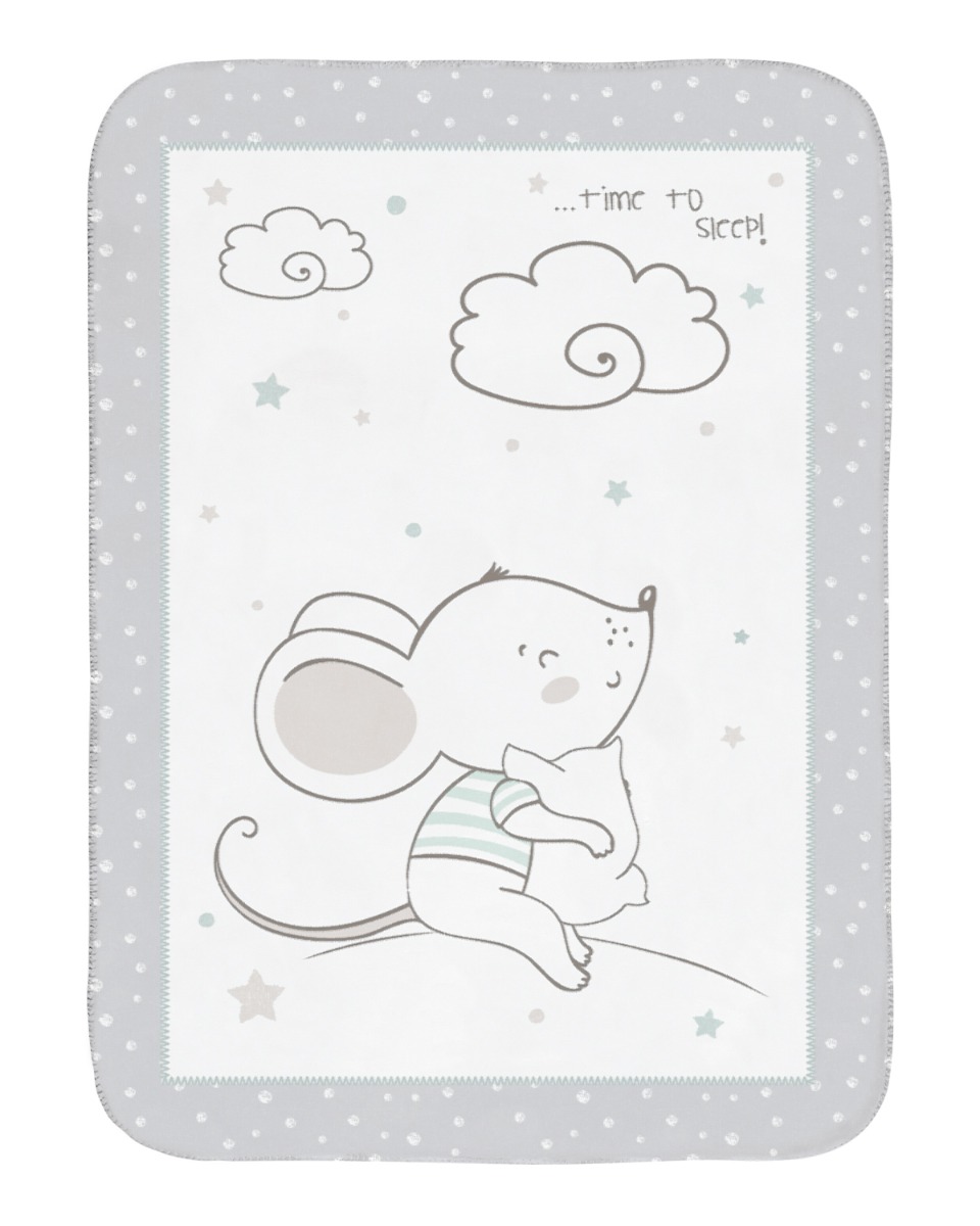 Manta de bebé super suave 80/110 cm Joyful Mice