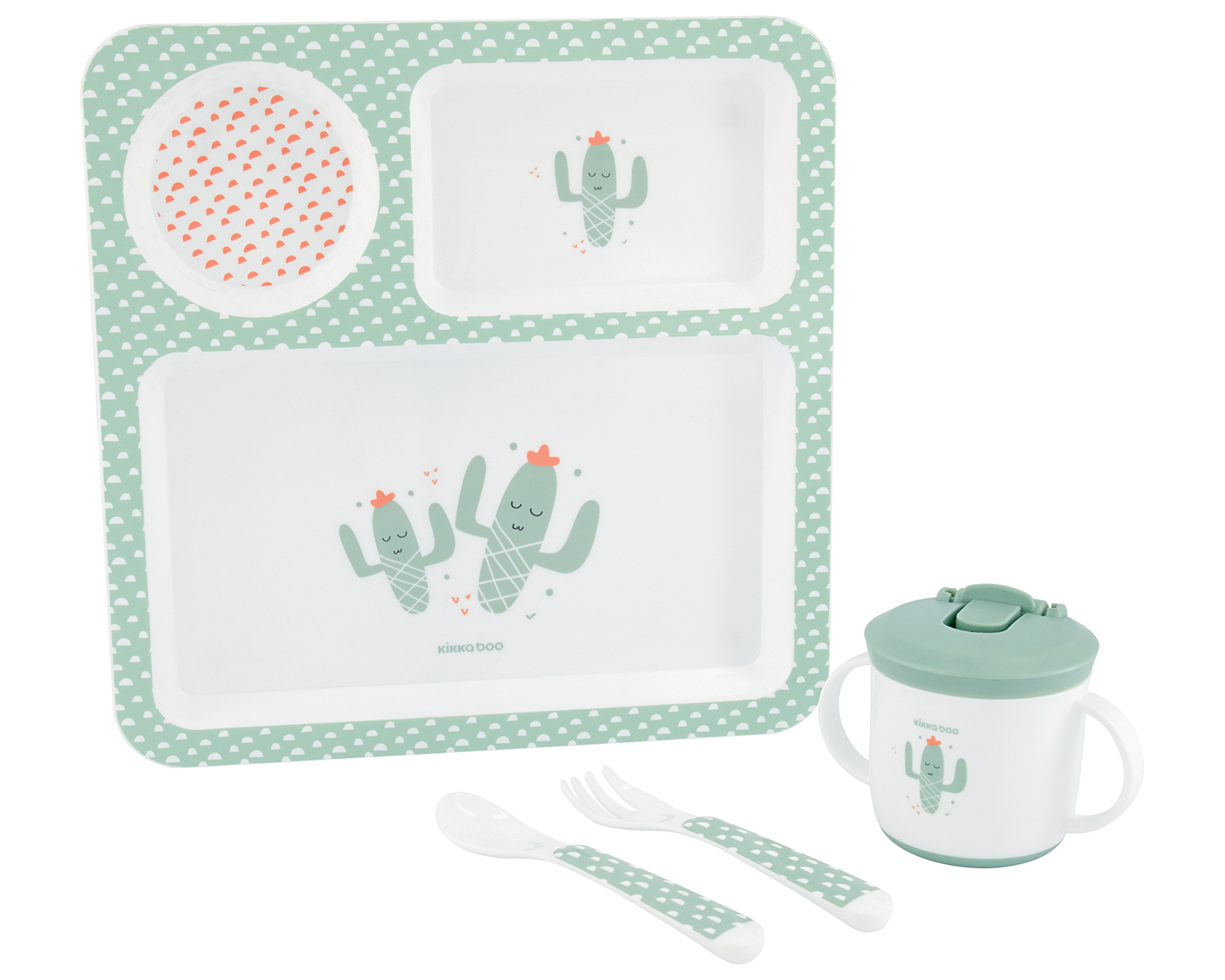 Juego de vajilla 4 uds Cactus Menta