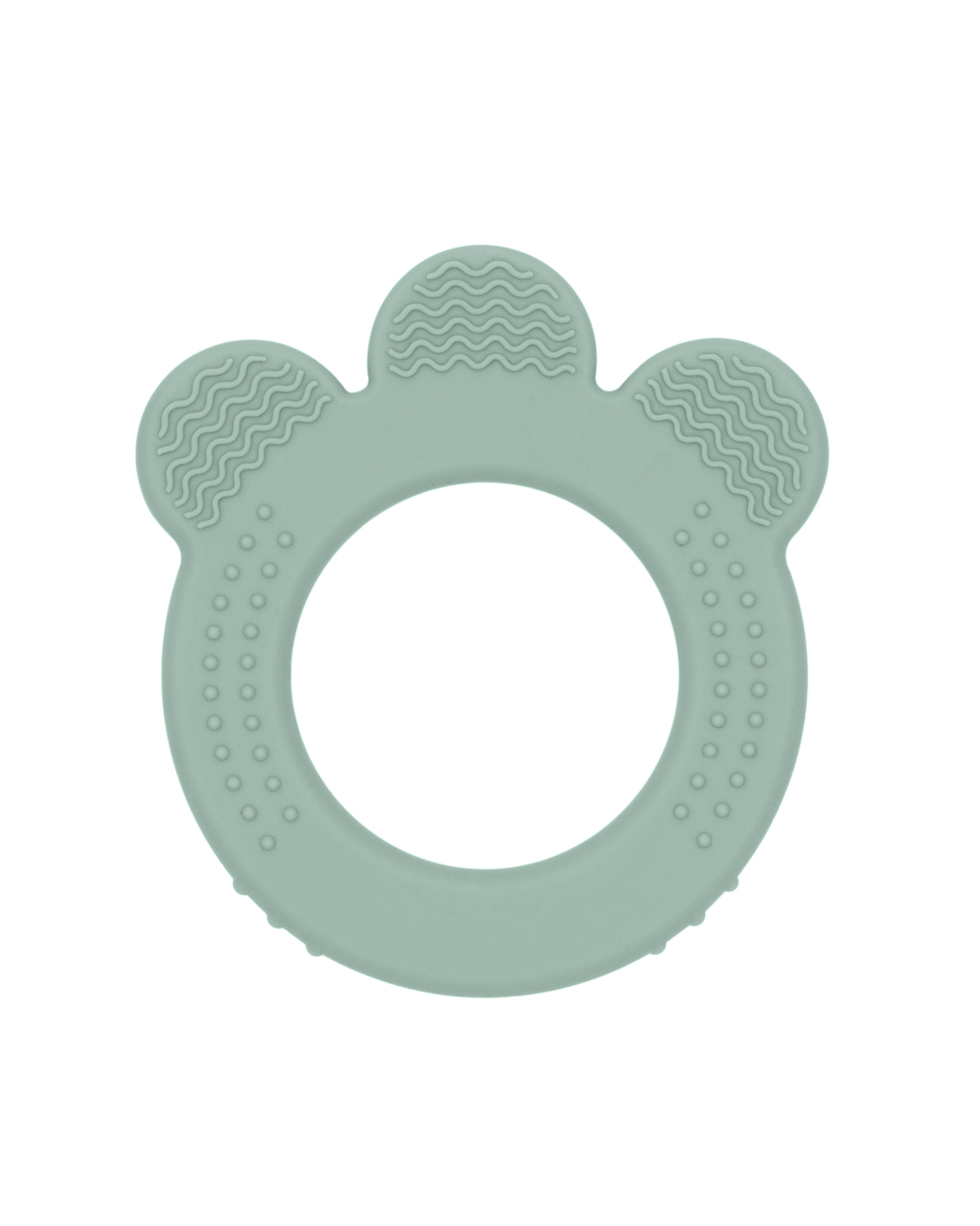 Teether Platinum Silicone Sage