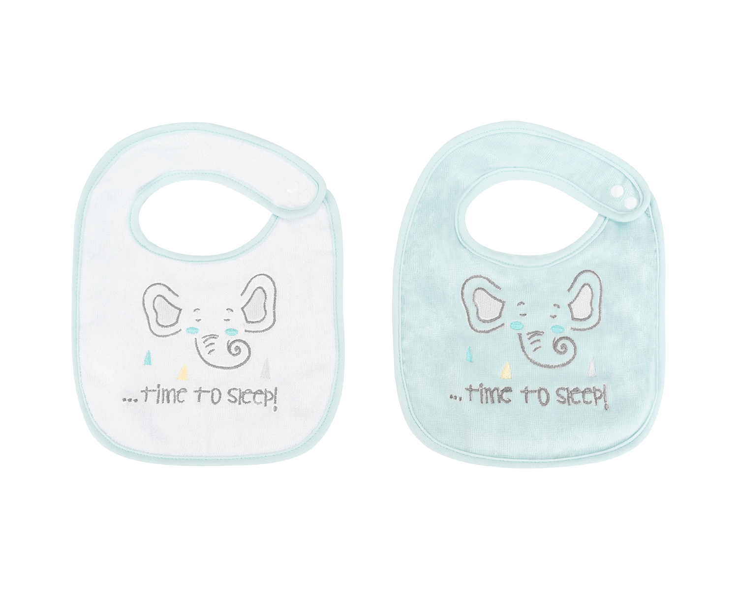 Set de 2 baberos de rizo Elephant Time 