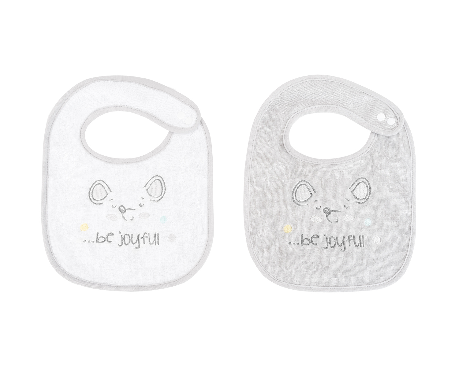 Set de 2 baberos de rizo Joyful Mice