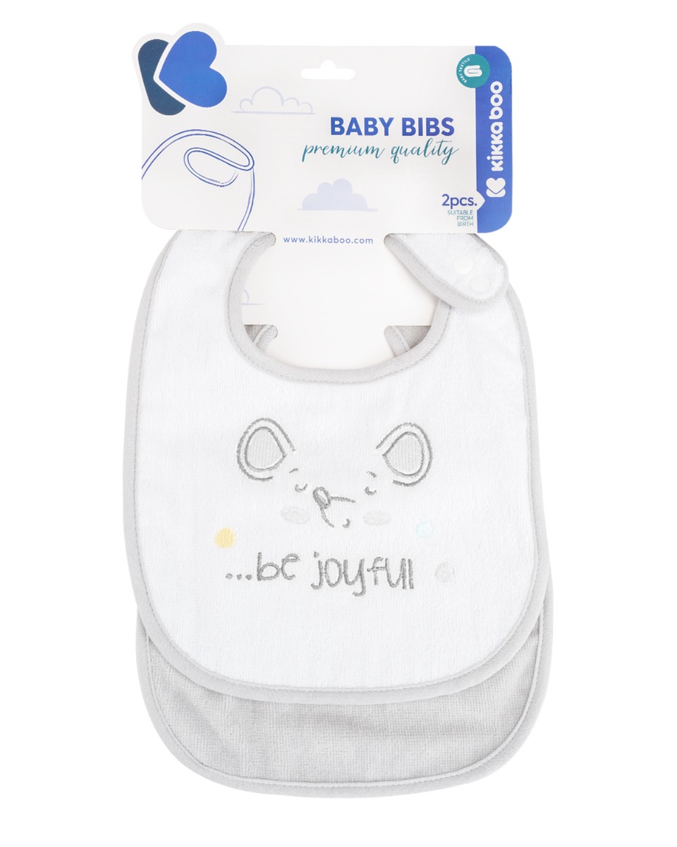 Set de 2 baberos de rizo Joyful Mice