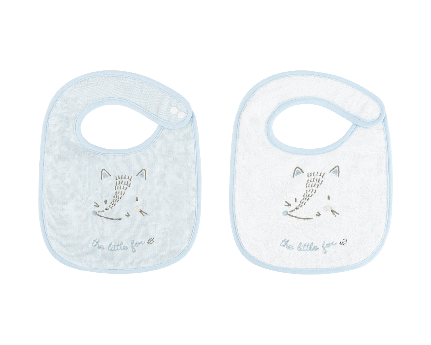 Set de 2 baberos de rizo Little fox