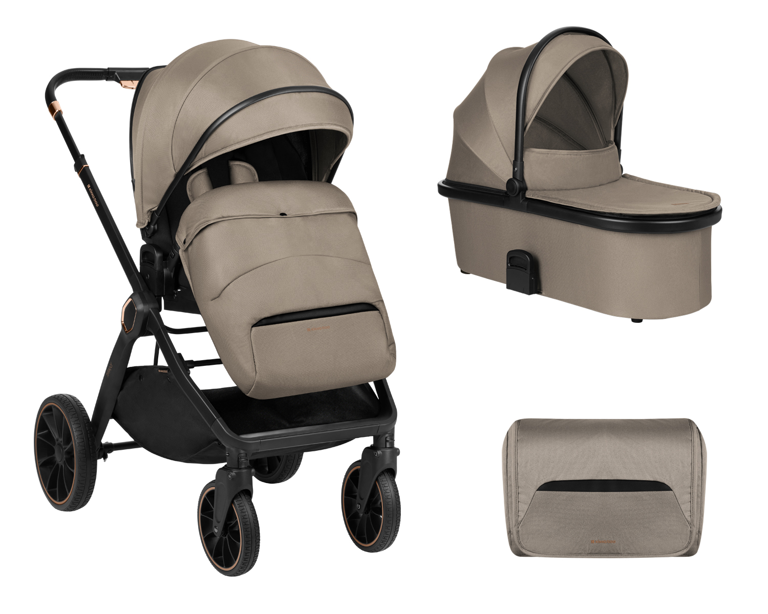 Carrito de bebé 2en1 con capazo Tiffany Beige 2024
