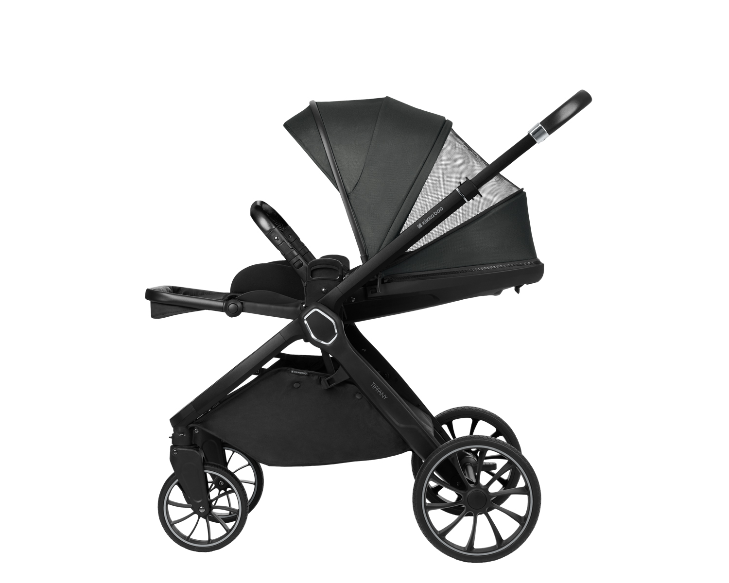 Carrito de bebé 2en1 con capazo Tiffany Gris Oscuro 2024
