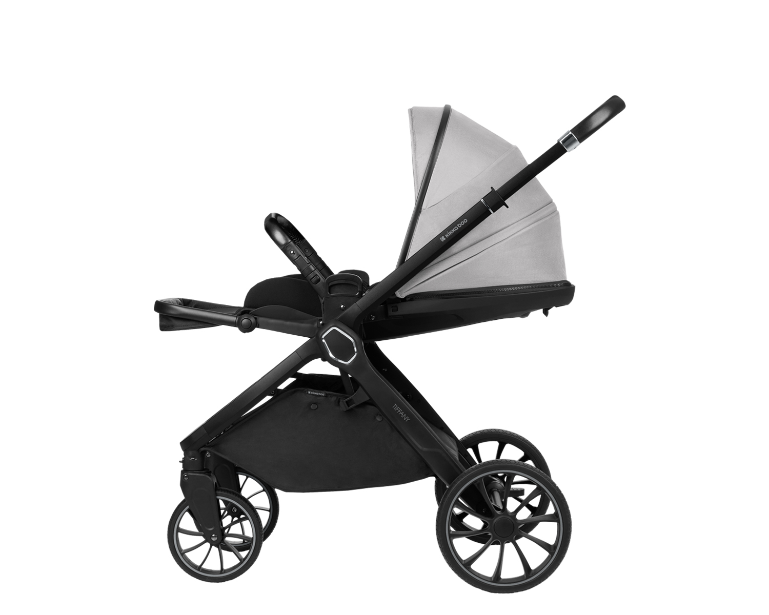 Carrito de bebé 2en1 con capazo Tiffany Gris Claro 2024