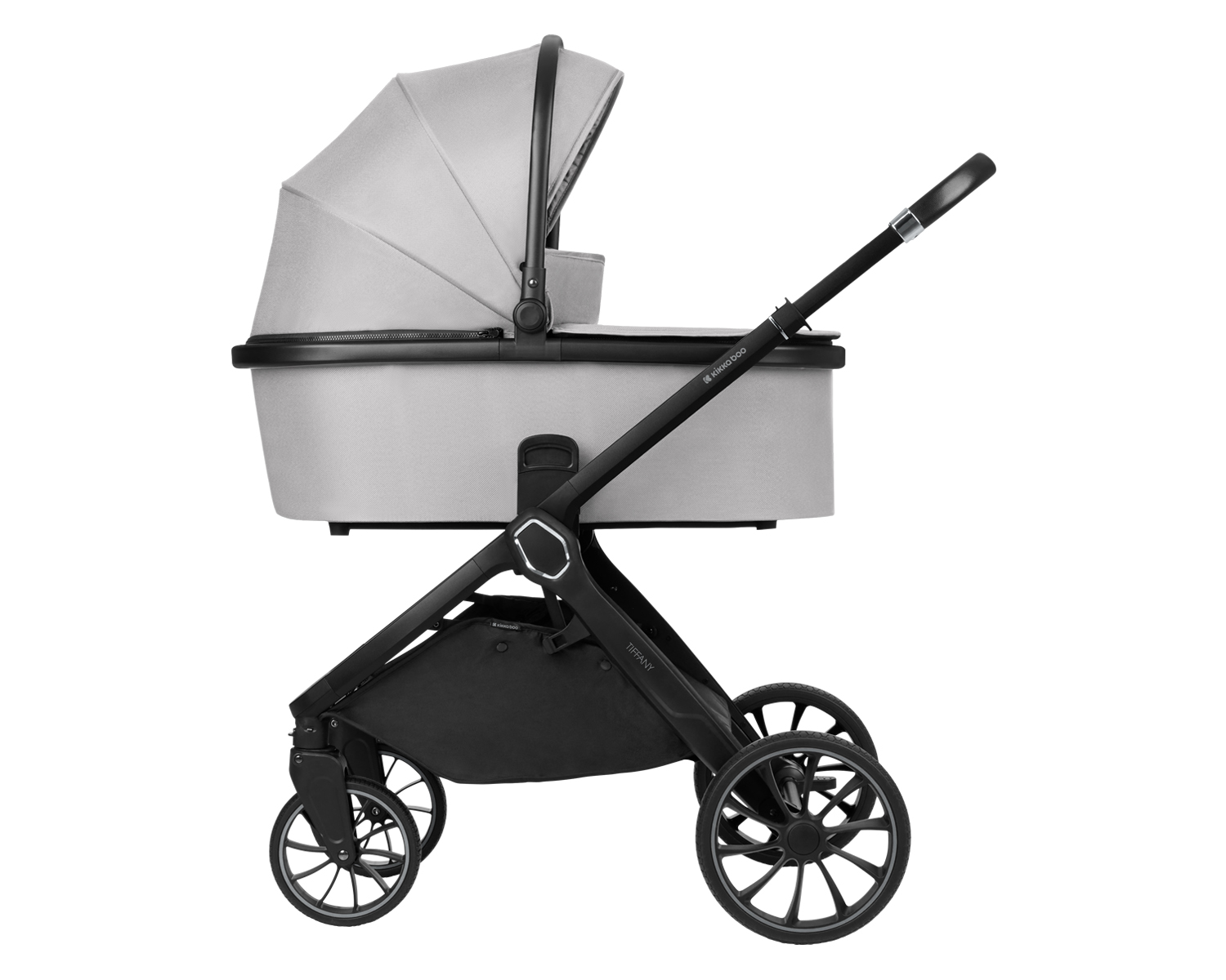 Carrito de bebé 2en1 con capazo Tiffany Gris Claro 2024