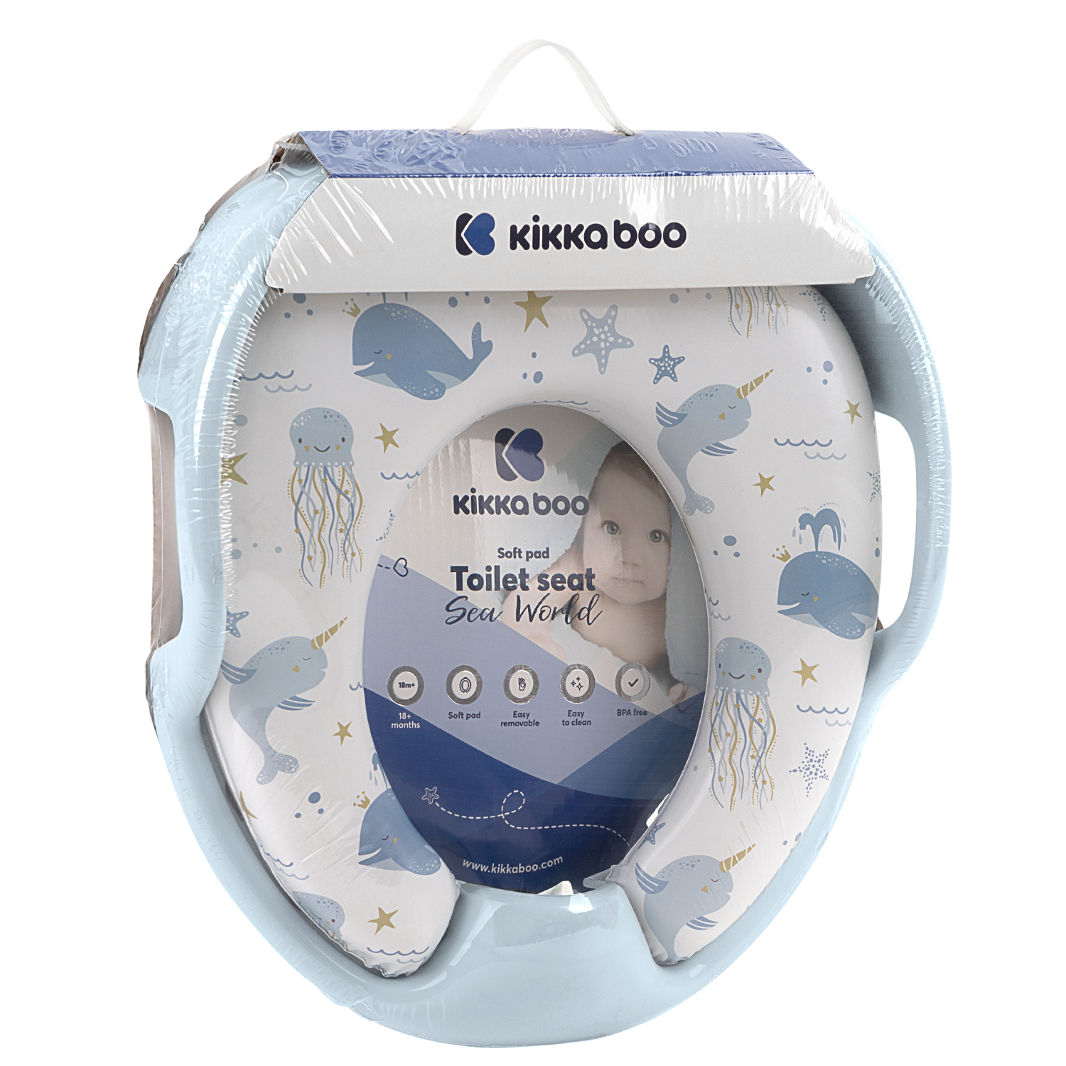 Asiento de inodoro Sea World Azul