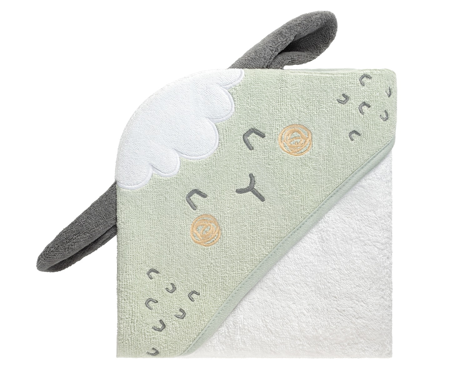 Toalla con capucha 90/90 cm Sleepy Sheep