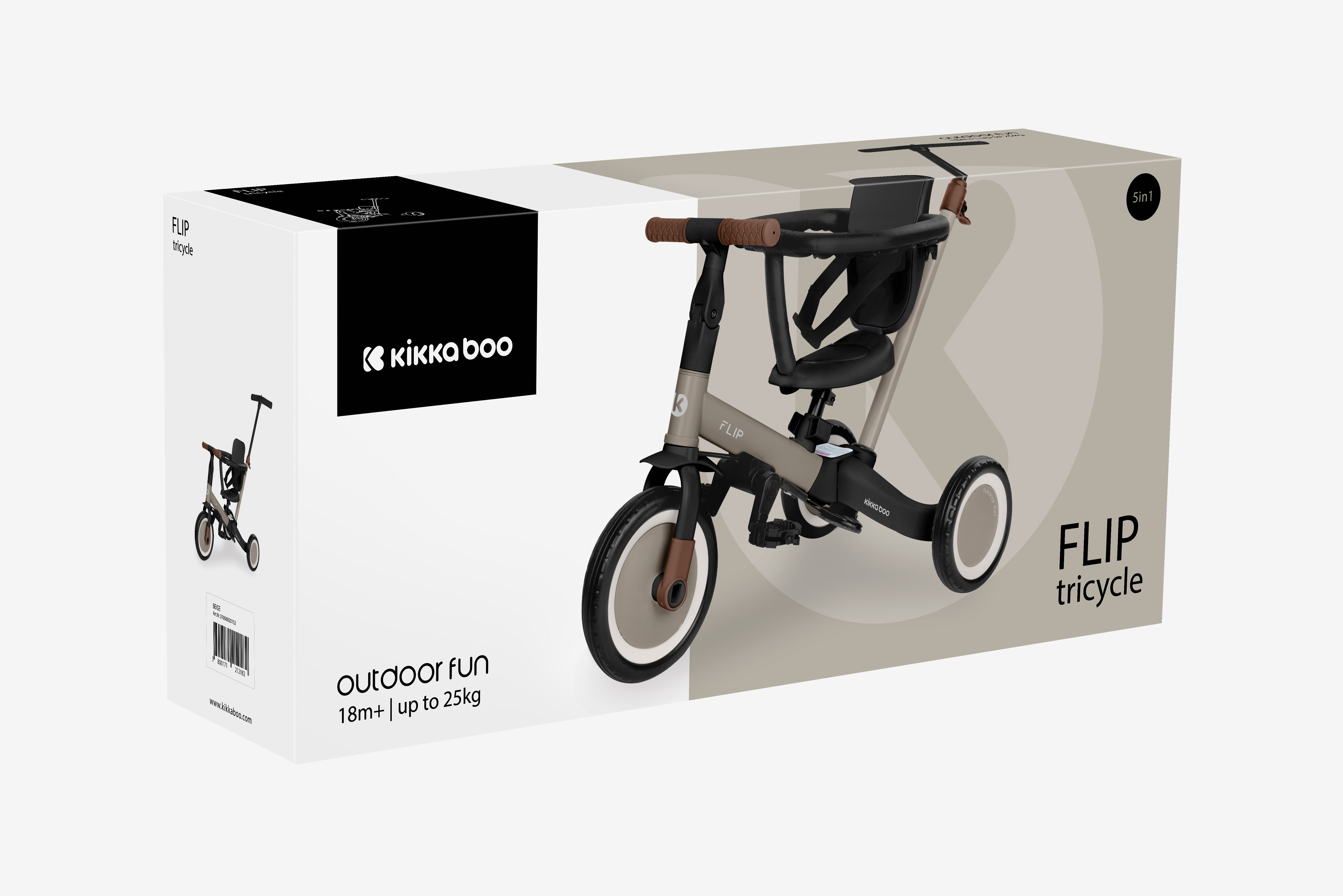 Triciclo 5en1 Flip Beige