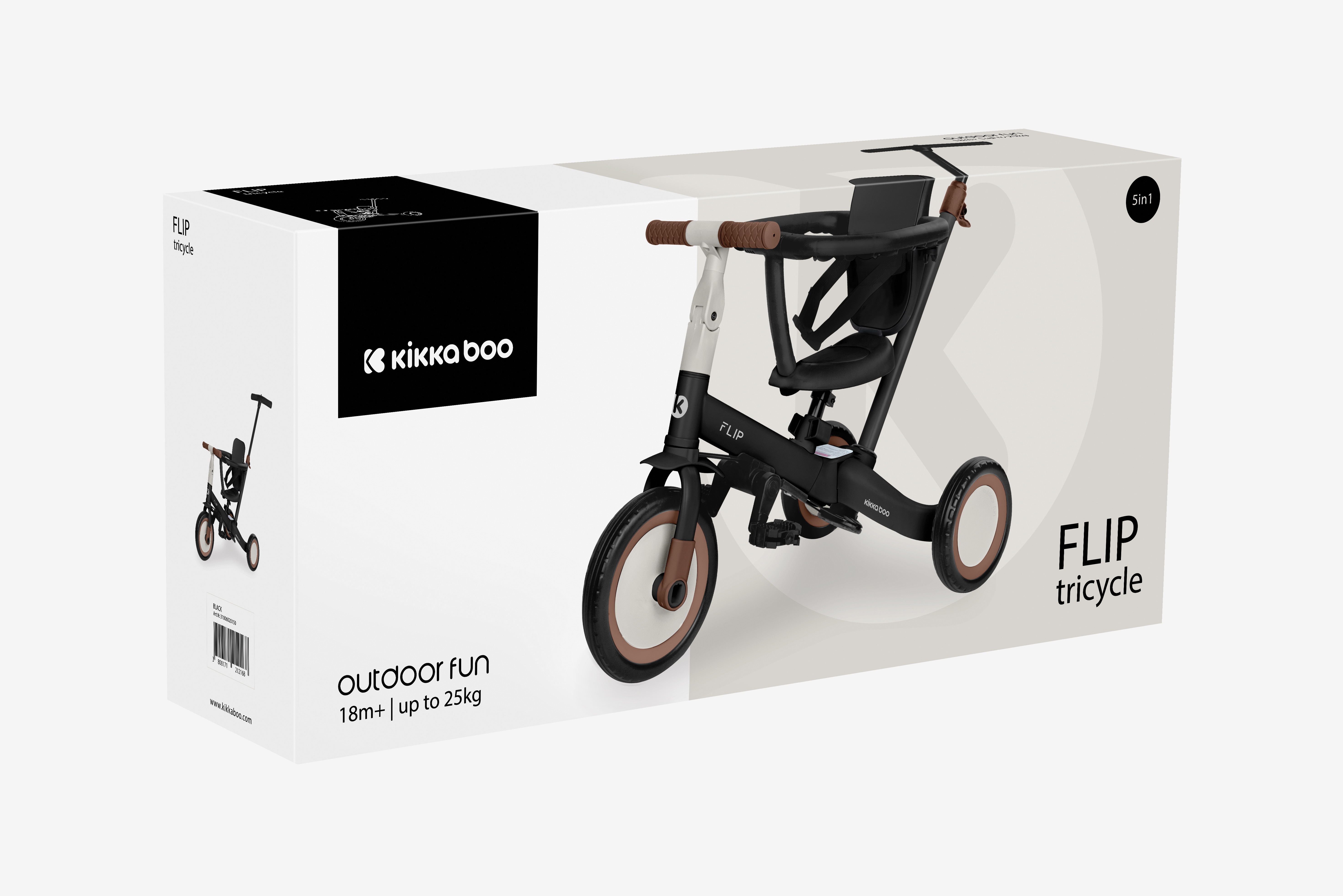 Triciclo 5en1 Flip Negro