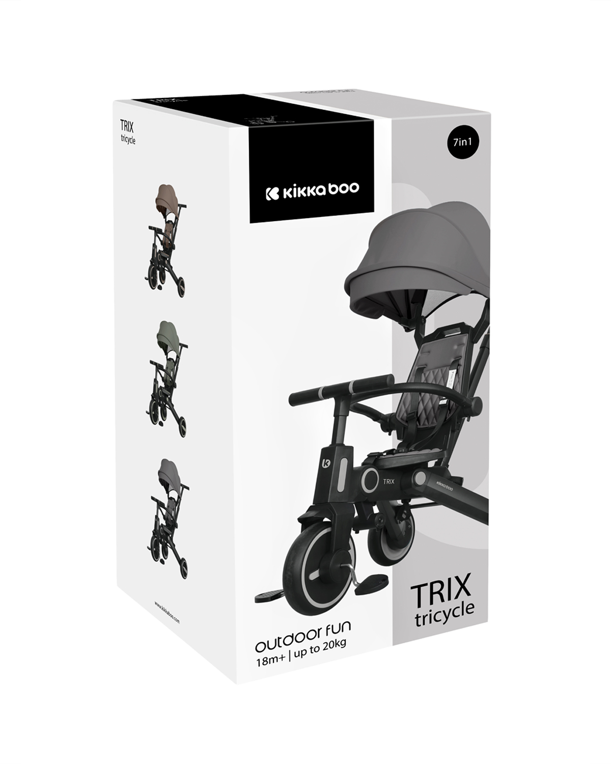 Triciclo 7en1 Trix Gris
