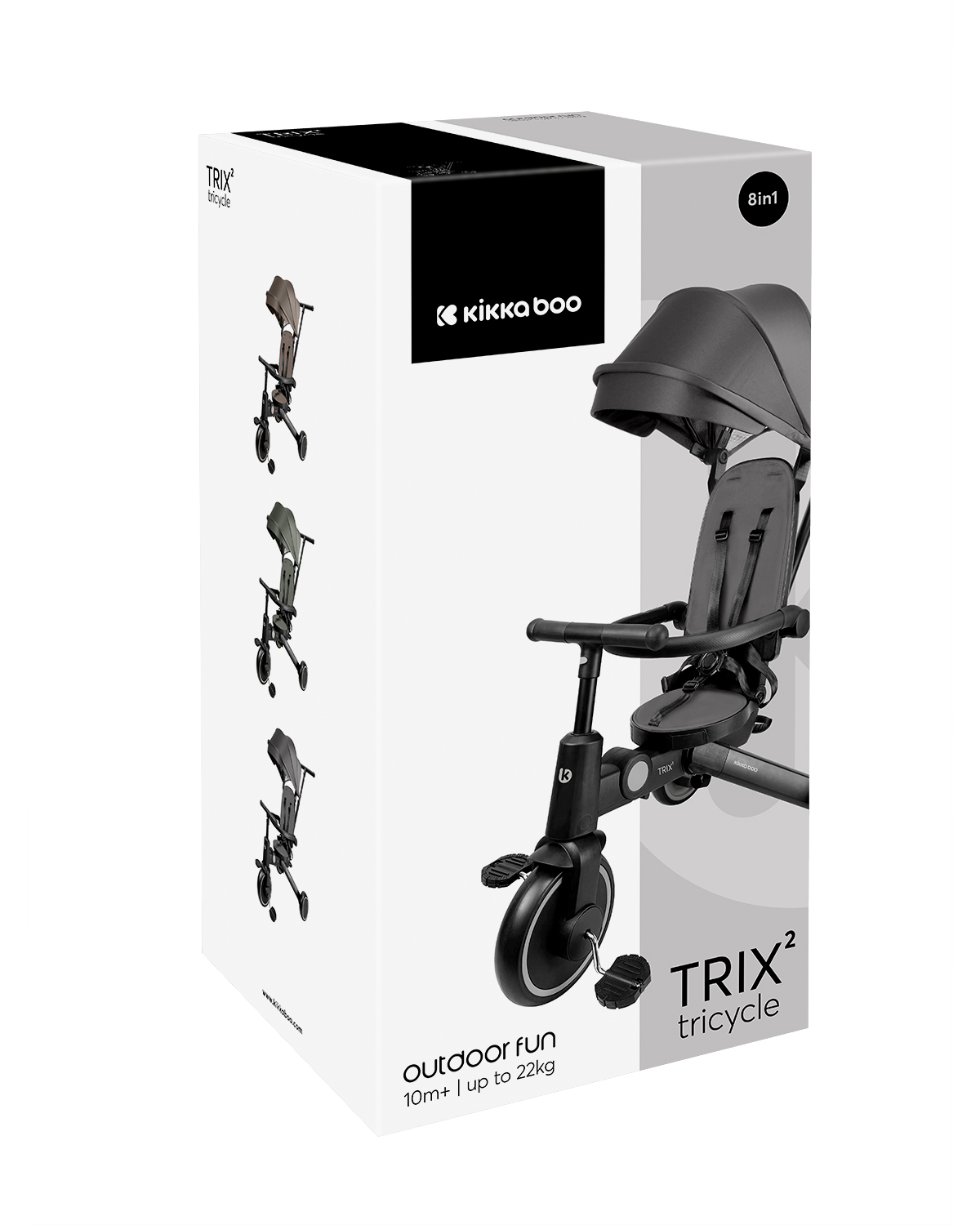 Triciclo 8en1 Trix 2 Gris
