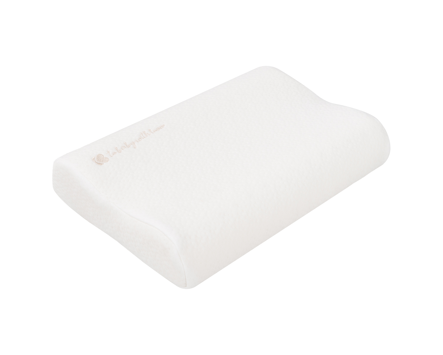 Almohada ergonómica ventilada de espuma viscoelástica Airknit Blanco
