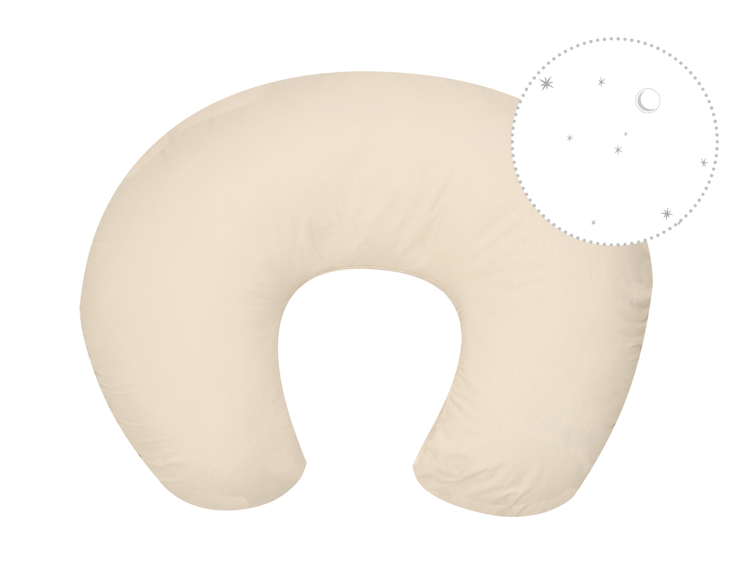 Almohada de lactancia Dream Big Beige