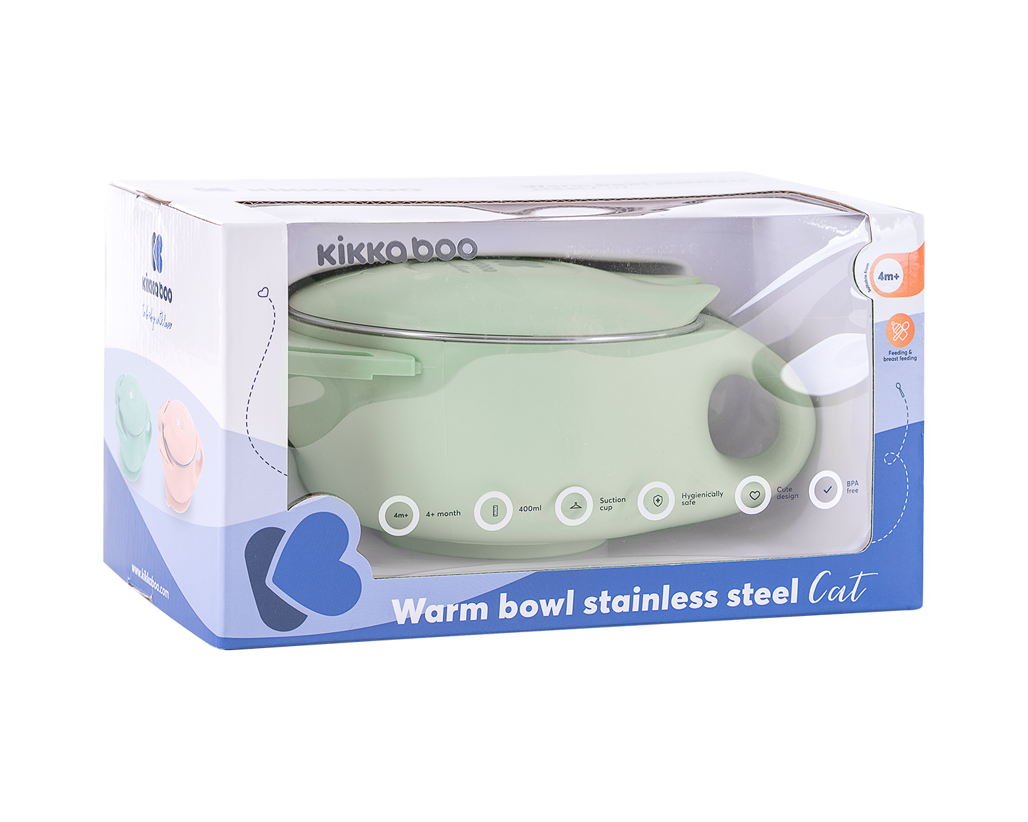Cuenco de acero inoxidable con doble pared Cat Menta