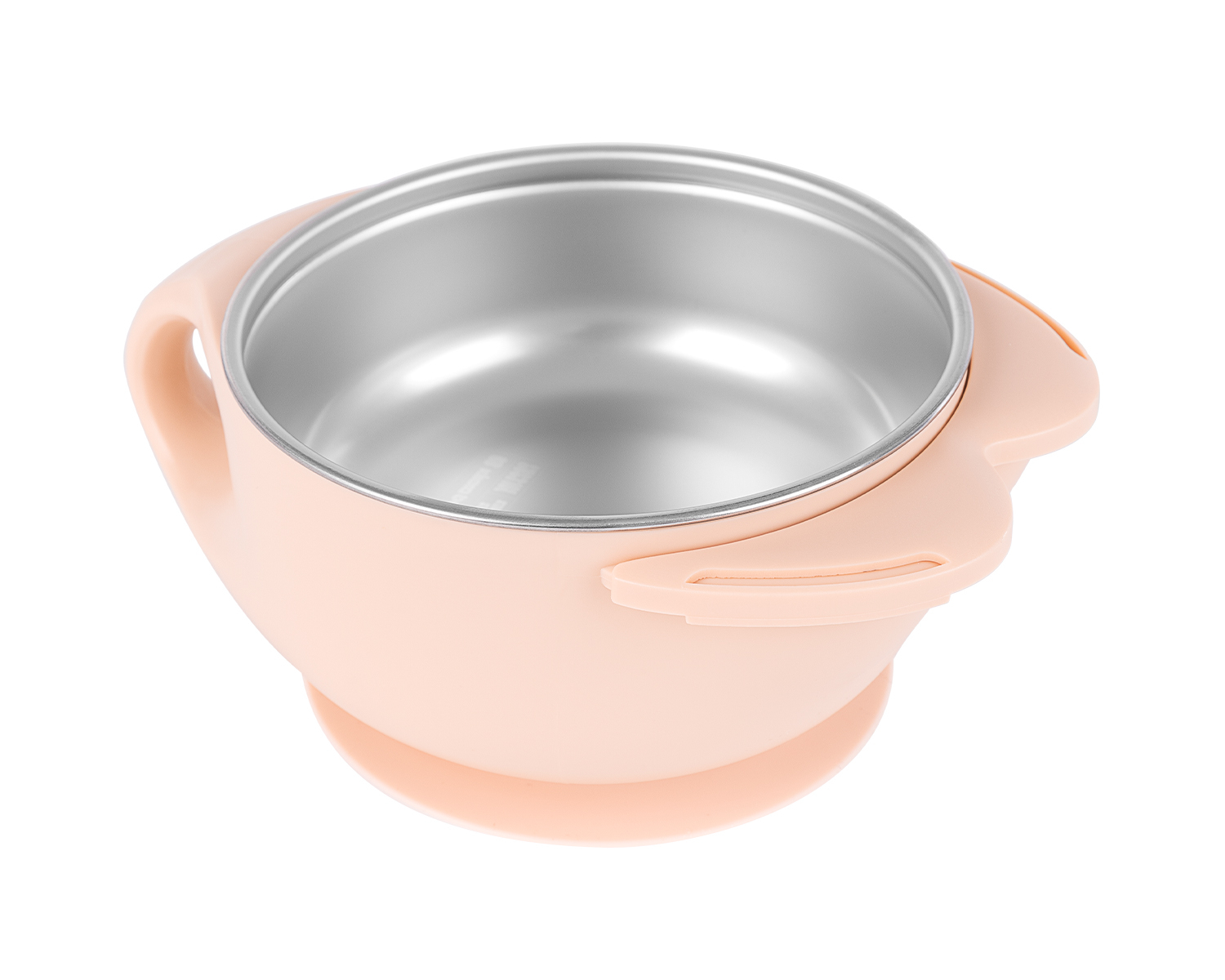 Cuenco de acero inoxidable con doble pared Cat Rosa