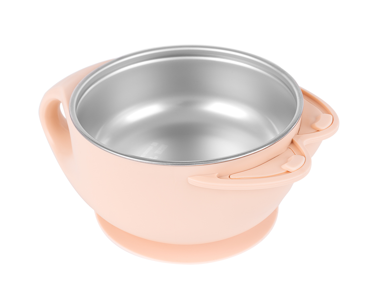 Cuenco de acero inoxidable con doble pared Cat Rosa
