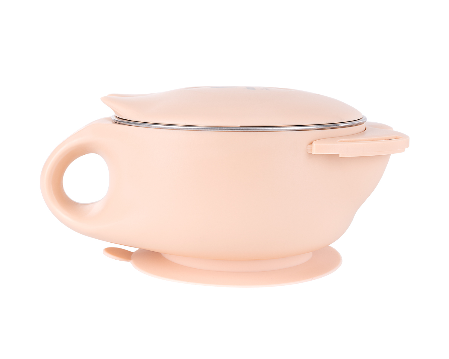 Cuenco de acero inoxidable con doble pared Cat Rosa